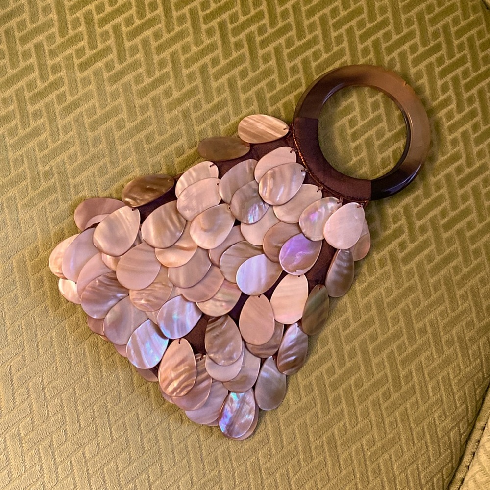 Shell evening bag